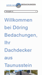 Mobile Screenshot of doering-bedachungen.de